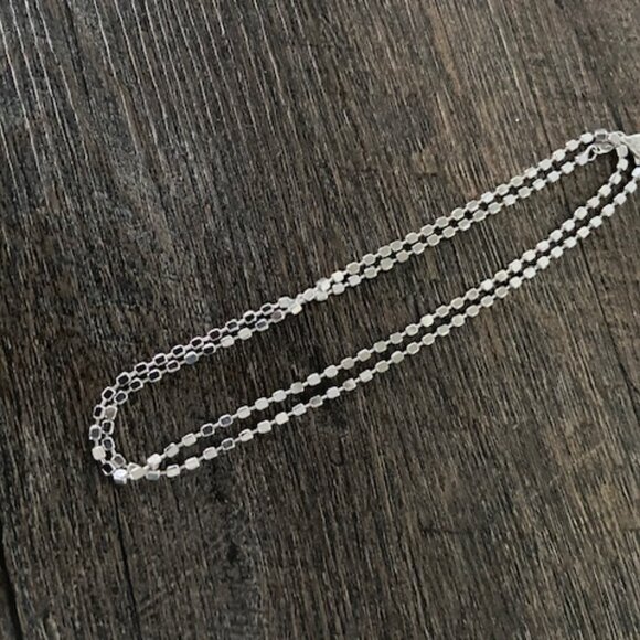 LISA ROBERTSON ITALIAN STERLING SUPER CUBE STATION NECKLACE--24" - Picture 6 of 8